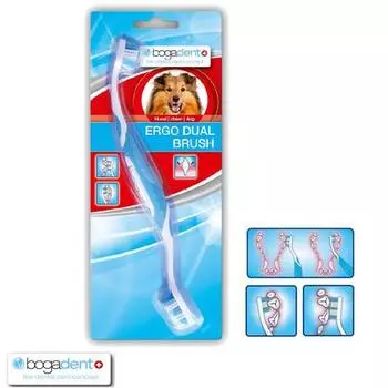 Двойная зубная щетка Bogadent Dog Dental Care 1St