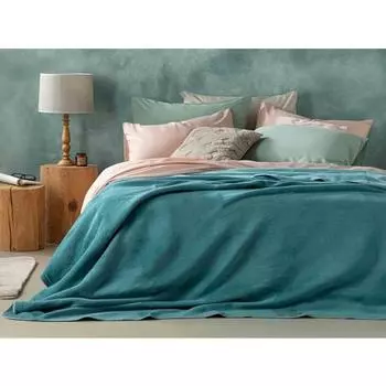 Двойное хлопковое одеяло English Home, однотонное, 200 x 220 см, Seledon-Mint