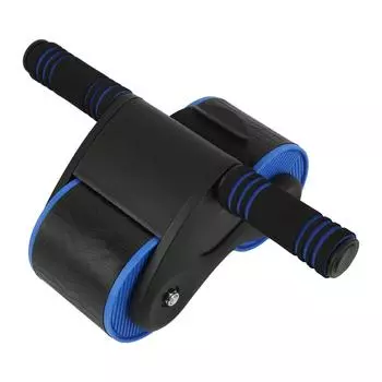 Двойное круглое колесо для пресса ролик бытовой тренажер для пресса домашний спортзал фитнес-оборудование черный