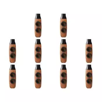 Двойное отверстие Kazoo Professional Kazoo Подарок для детей Взрослых Новичков (Светло-коричневый)