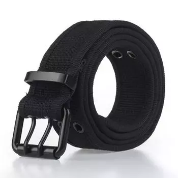 Двойное отверстие унисекс мужской прочный повседневный высококачественный пояс 1 шт женский холщовый дышащий ремень горячая распродажа популярные аксессуары хаки