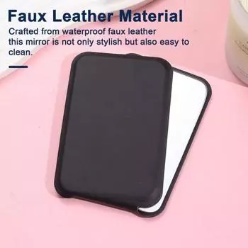 Двойное противоскользящее косметическое зеркало высокой четкости, водонепроницаемое складное косметическое зеркало для женщин и дома розовый