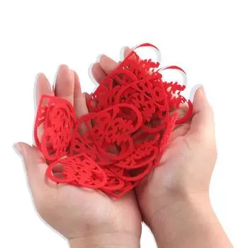 Двойное счастье Фруктовая тарелка Украшение комнаты для бракосочетания Счастливые персонажи Наклейки для любви Товары для вечеринок Style5