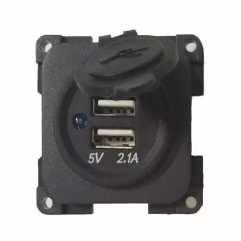 Двойное USB-зарядное устройство 12 В 20 А с двойным USB-разъемом для автодома, кемпера и каравана