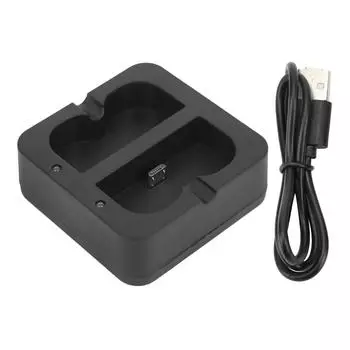 Двойное зарядное устройство для видеодомофона Пластиковое зарядное устройство для аккумуляторов дверного звонка с 2 портами зарядки