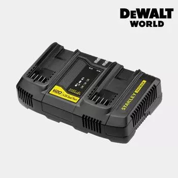 Двойное зарядное устройство Dwalt World Stanley 20V FATMAX 4A SC402