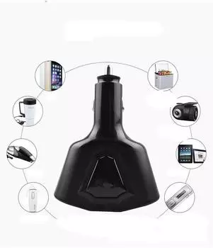 Двойное зарядное устройство USB 3.1A Адаптер быстрой зарядки Светодиодный экран для планшета iPhone X 8 Plus Samsung S8 чёрный