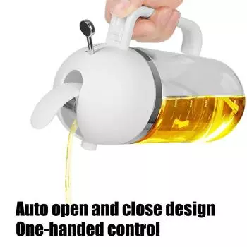 Двойного назначения для барбекю, кухни, приготовления пищи, выпечки, масла, уксуса, распылителя, бутылки для заливки, стеклянного диспенсера для оливкового масла белый