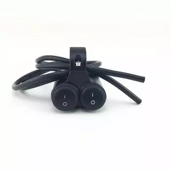 Двойной 22 мм 7/8 дюйма тумблер на руль Вкл/Выкл Переключатель света Высокий Низкий Водонепроницаемый