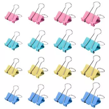 Двойной 60 4 бумажных офисных металлических зажима для документов, штук, размеры, 15 мм, 19 мм, 25 мм, 32 мм, большой, средний, маленький, зажим, организация, офис, принадлежности, зажим,