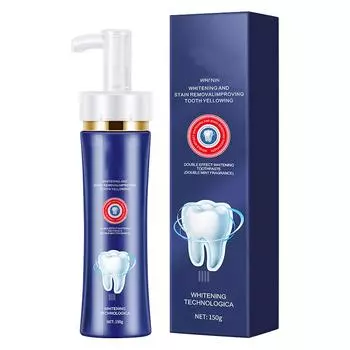 Двойной эффект отбеливающая свежая зубная паста устраняет неприятный запах изо рта очищает зубы пятна 150 г One Size