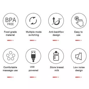 Двойной электрический молокоотсос Hands Free для грудного вскармливания 2 режима и 9 регулируемых уровней белый