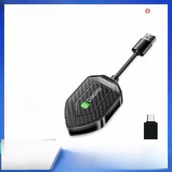 Двойной беспроводной адаптер CarPlay и Android Auto для автомобилей Q1M Wireless Carplay plus Android Auto 2-in-1 серебряный