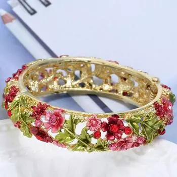 Двойной браслет китайский перегородчатый браслет традиционный женский браслет на руку ювелирные изделия синий