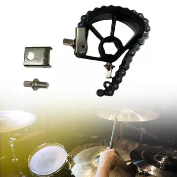 Двойной цепной привод Аксессуары для барабанов, Аксессуары для инструментов, Стабильная, прочная и удобная педаль для бас-бочки black
