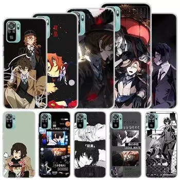 Двойной черный мягкий чехол Bungo Stray Dogs для Xiaomi Redmi 10 10A 10C 9 9A 9C 9T, чехол для телефона 8 8A 7 7A 6 6A S2 K20 K40 Pro 10X Fun Redmi 10