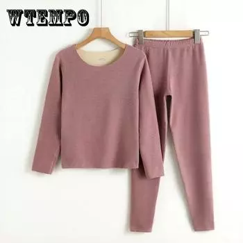 Двойной цвет, немецкий бархат, бесшовное, теплое нижнее белье с начесом, женский комплект, утолщенный комплект нижнего белья тонкого размера XXXL