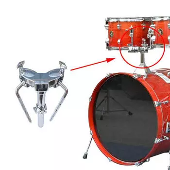 Двойной держатель тома, подставка для рук, детали барабана, аксессуары для ударных инструментов, стабильный DIY