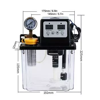 Двойной дисплей 2.0л 50мл/мин 220 В 28В автоматический смазочный масляный насос масляные форсунки полная медь double display&2L&with pressure gauge