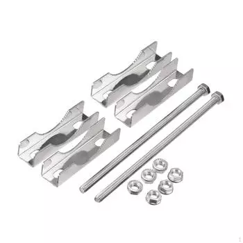 Двойной хомут для мачты, держатель для столба, железный с болтами, крепежный хомут для трубы, кронштейн для зонта