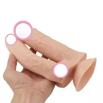 Двойной искусственный дилдо с присоской для мастурбации, секс-игрушки для женщин