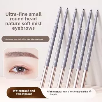 Двойной карандаш для бровей водостойкий не размазывающийся натуральный трехмерный макияж Карандаш для бровей стойкий фиксирующий студенческая мода женская косметика