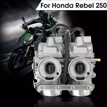 Двойной карбюратор с двойной карбюраторной камерой в сборе, топливный фильтр для Honda Rebel CA CMX 250 C CMX250 CA250