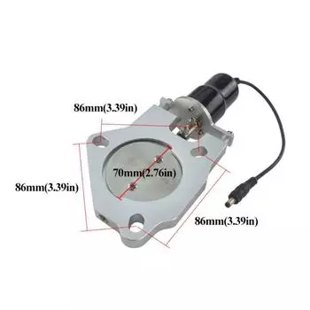 Двойной клапан Выпускной клапан из нержавеющей стали Клапан управления выпуском Улучшение производительности 3.0inch