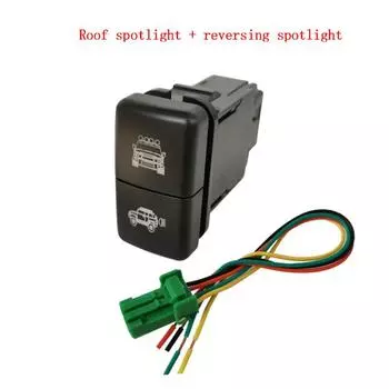 двойной ключ, двойной переключатель, блокировка дифференциала, топливный бак, кнопка переключения лебедки ABS для Toyota FJ Cruiser Prado 120 Old Roof spotlights