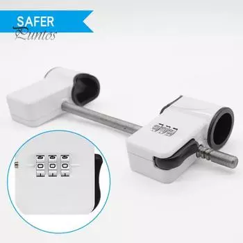 Двойной кодовый замок для двери, устойчивый к коррозии, не требующий инструментов, простая установка, 3-значный код безопасности, металлический замок A