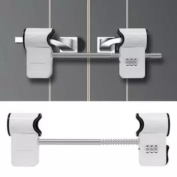 Двойной кодовый замок для двери, устойчивый к коррозии, не требующий инструментов, простая установка, 3-значный код безопасности