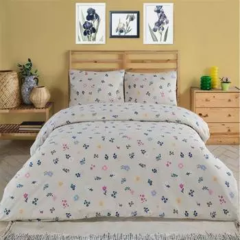 Двойной комплект пододеяльников Nuvomon Flora, бежевый