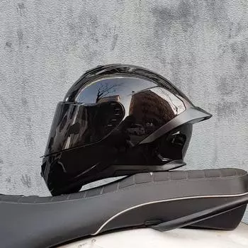 Двойной линзовый мотоциклетный шлем гоночный полный шлем Casco Capacete защитный DOT M