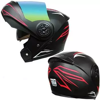 Двойной линзовый шлем для подъема электромобиля, полный шлем для мужчин и женщин, универсальный защитный шлем на все времена года, полное покрытие S