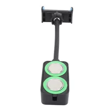 Двойной магнитный держатель для телефона с регулировкой на 360 градусов, гибкая подставка для мобильного телефона для токарного инструмента