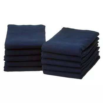 Двойной марлевый набор из 10 полотенец для лица, сделано в Японии, полотенце Senshu 35 x 84, темно-синее (приблизительно. см) тёмно-синий