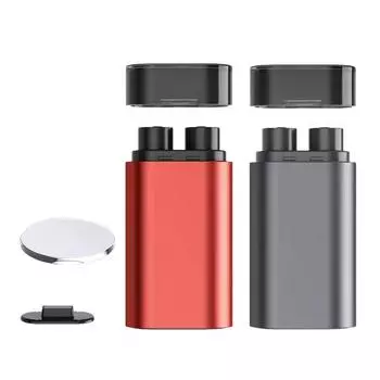 Двойной молоток для безопасности автомобиля с резаком для ремня безопасности 2 в 1, аварийный молоток для разбития окон автомобиля, инструмент для спасения стекла чёрный