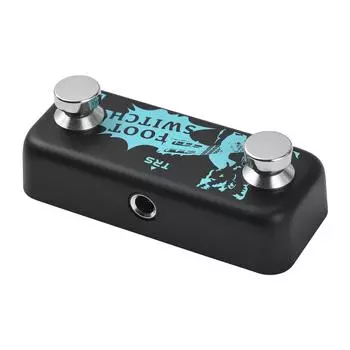 Двойной ножной переключатель, педаль, контроллер эффектов, ножной переключатель канала AB, 6,35-мм стереовходной разъем и чёрный