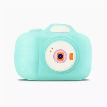 Двойной объектив мультфильм HD мини камера игрушка подарок 12MP зеркальная детская цифровая камера зелёный