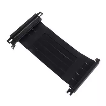 Двойной обратный видеокарта черный белый натяжной кабель PCIe 4.0 16 на 16 Gen4/3 гибкий разъем GPU ITX чёрный