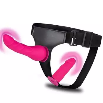 Двойной пенис двойной ремень на эластичном ремне ремень на дилдо взрослые секс-игрушки для пар мягкие дилдо