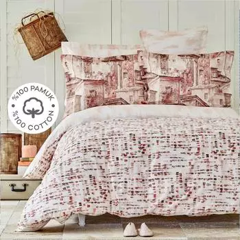 Двойной пододеяльник и подушка Vella из 100 % хлопка
