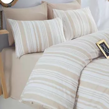 Двойной пододеяльник в богемную полоску