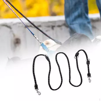 Двойной поводок для щенков, нейлон для дрессировки собак, для маленьких и средних собак 200cm