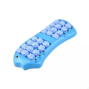 Двойной роликовый массажер для ног, плоский акупунктурный коврик, инструмент для массажа шиацу
