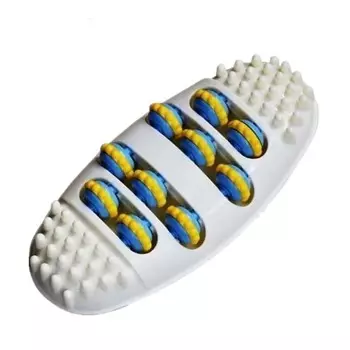 Двойной роликовый массажер для ног, уменьшение усталости, многофункциональный декомпрессионный массаж акупунктурных точек ног