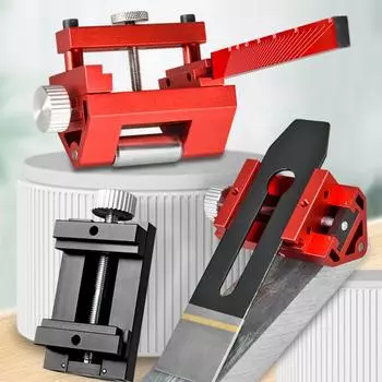 Двойной роликовый точилка для инструментов и деревообработки, устойчивая двухроликовая точилка для ножей красного цвета красный