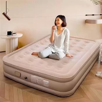 Двойной роскошный надувной матрас со встроенным насосом, надувной матрас, прочный надувной матрас, надувная кровать для дома, кемпинга, путешествий
