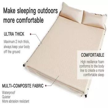 Двойной самонадувающийся матрас Air Mat, складной, надувной, для отдыха на природе, для сна, кемпинга, кровать для путешествий, походов