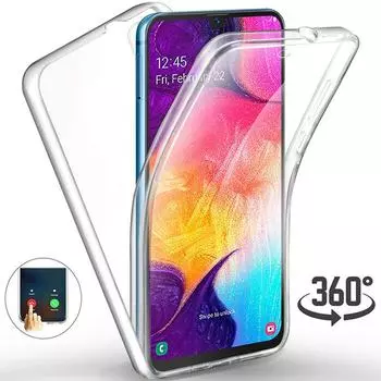 Двойной силиконовый чехол 360° для Samsung Galaxy A10 A20 A30 A50 A70 J3 J4 J6 J8 A6 A7 A8 A9 S10E S10 Plus S8 чистый